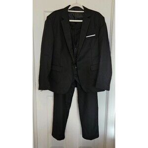 Mage Male Three-Piece Suit Black Men's Size Large